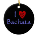 I Love Bachata Heart Latin Dancing Custom Christmas Ornament