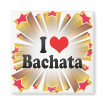 I Love Bachata Fridge Magnets