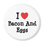 I love Bacon And Eggs heart T-Shirt