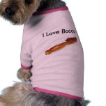 I Love Bacon Dog Shirt