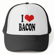 I Love Bacon Trucker Hats