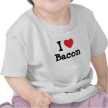 I love Bacon heart T-Shirt
