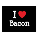 I love Bacon heart T-Shirt Postcard