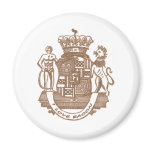 I Love Bacon Heraldic Crest Products Fridge Magnet