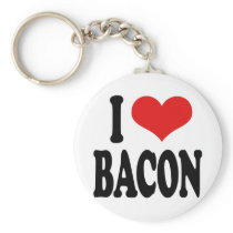 I Love Bacon Key Chain