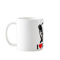 I Love Badgers Mugs