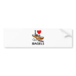 I Love Bagels Bumper Sticker
