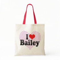 I Love Bailey Tote Bag