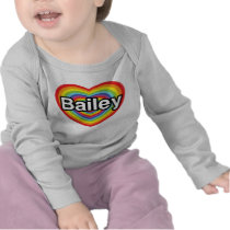I love Bailey, rainbow heart