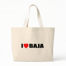 I Love Baja Tote Bag