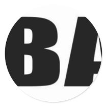 I Love Baja Round Stickers