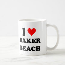 I Love Baker Beach Mug