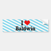 I Love Baldwin, United States Bumper Stickers