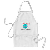 I Love Baleen Whales Aprons