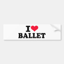 I love Ballet Bumper Stickers