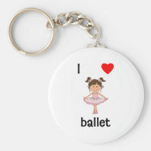 I love ballet keychain