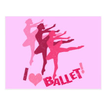 I love Ballet Postcards