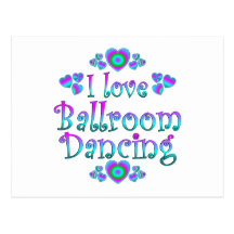I Love Ballroom Dancing Postcards