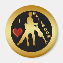 I LOVE BALLROOM MAGNET