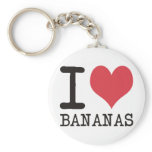 I Love Bananas - Apples - Bread Products & Designs Key Chain