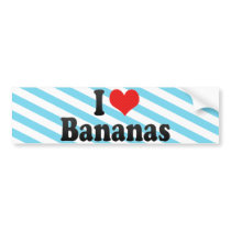 I Love Bananas Bumper Stickers
