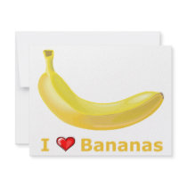 I Love Bananas Personalized Announcements
