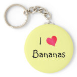 I Love Bananas Key Chains