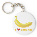 I Love Bananas keychains