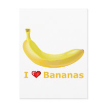 I Love Bananas Postcard