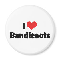 I Love Bandicoots Magnets