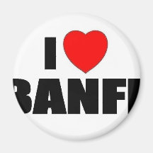I Love Banff Refrigerator Magnet