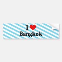 I Love Bangkok, Thailand Bumper Stickers