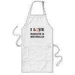 I Love Barack & Michelle Apron