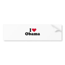 I Love Barack Obama Bumper Stickers