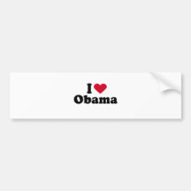 I Love Barack Obama Bumper Stickers