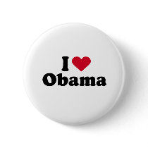 I Love Barack Obama Pin