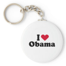 I Love Barack Obama Keychains