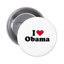 I Love Barack Obama Pin