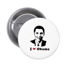 I Love Barack Obama Pins