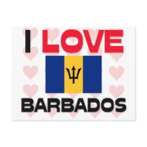 I Love Barbados postcards