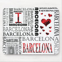 I Love Barcelona Mousepad