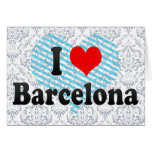 I Love Barcelona, Spain Card