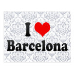 I Love Barcelona, Spain Postcard