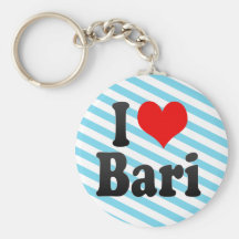 I Love Bari, Italy Keychain