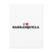 I Love Barranquilla Colombia Post Cards