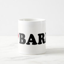 I LOVE BARRY COFFEE MUGS