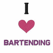 I  LOVE BARTENDING POLO SHIRTS