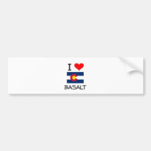 I Love BASALT Colorado Bumper Sticker