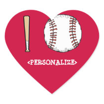 I Love (Baseball), <PERSONALIZE> Stickers