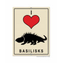 I Love Basilisks t-shirts